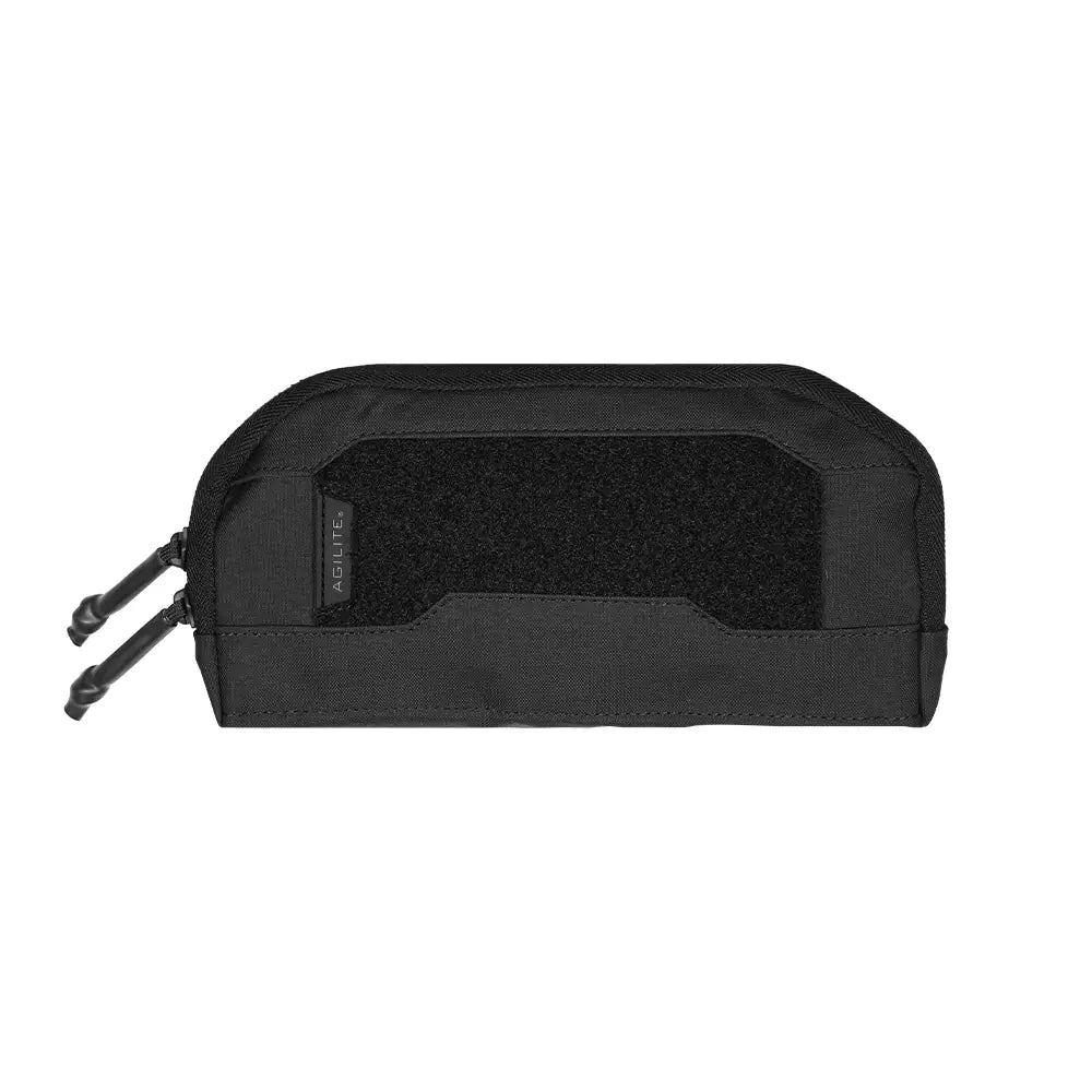 Black HCC Tactical wide admin pouch with multiple compartments for organizing gear and accessories.