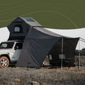 Wild Land universal connector for roof top tents, showing a sturdy plastic component with attachment points for secure setup.
