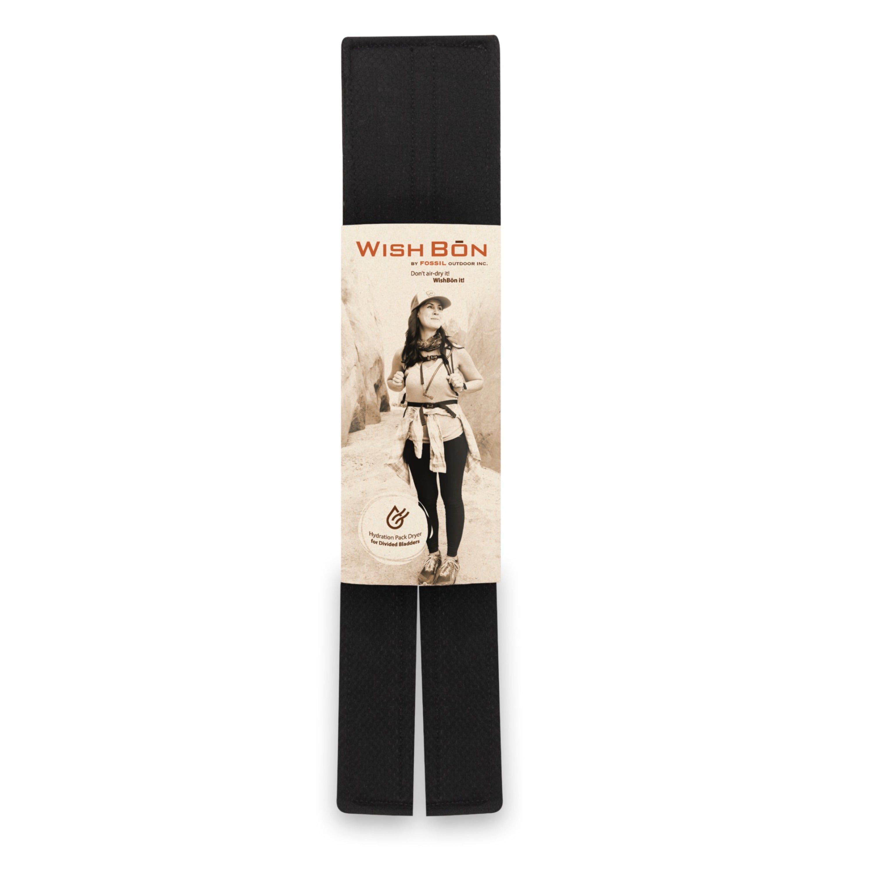 Ancient Trail WishBōn for Center Divided Bladders in outdoor gear, showing a sturdy, lightweight wishbone tool designed for camping or hiking.