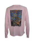 Women's Sun Protective Fishing Shirt Pink Blossom/Freestone Cutthroat Trout - OVERLANDERS Outfitter