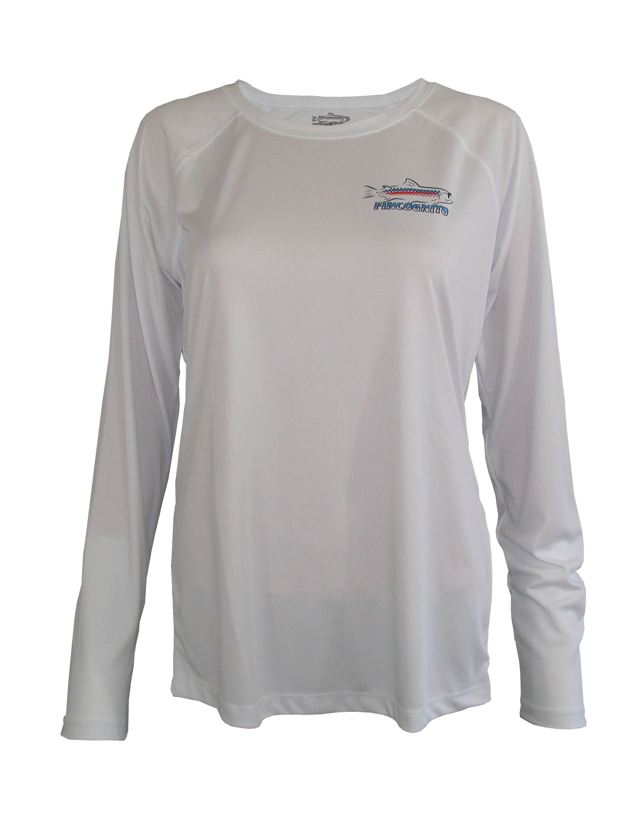 Women's Sun Protective Fishing Shirt White/Tarpon Layup - OVERLANDERS Outfitter