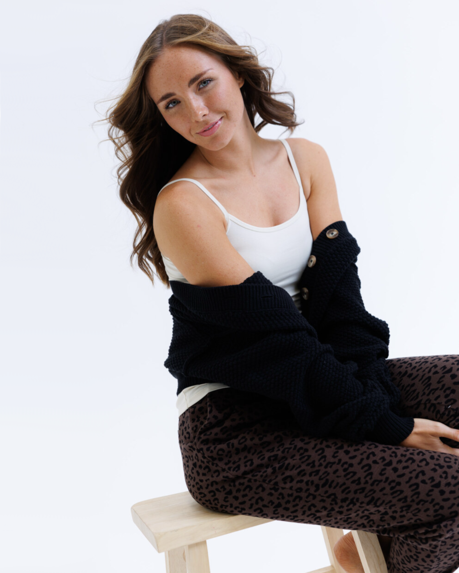 Downeast Wonder Cami tee in soft fabric, featuring a fitted silhouette and scoop neckline, shown in a neutral color.
