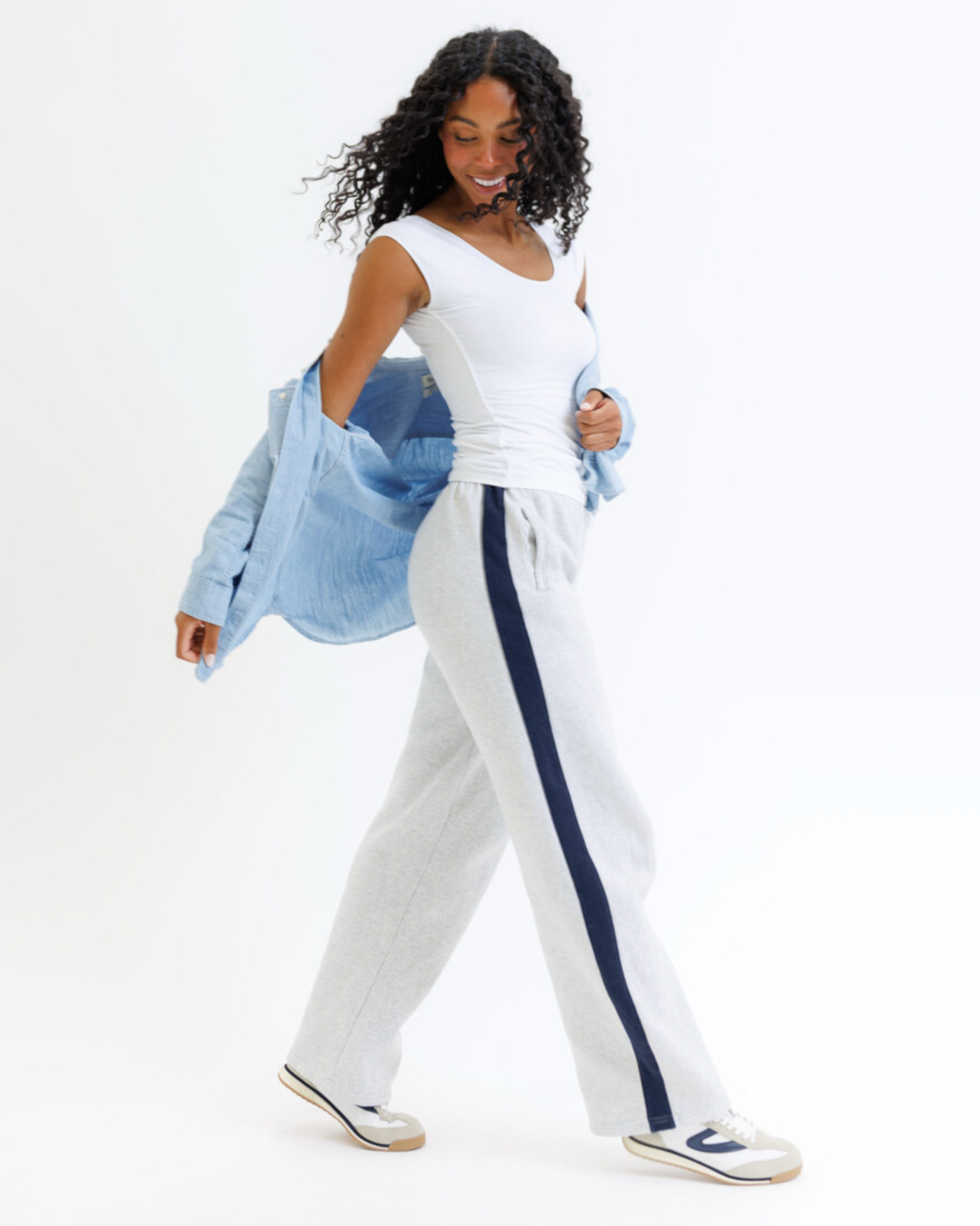Downeast Wonder Tee displayed flat, showing its soft, comfortable fabric and simple design in a neutral color.