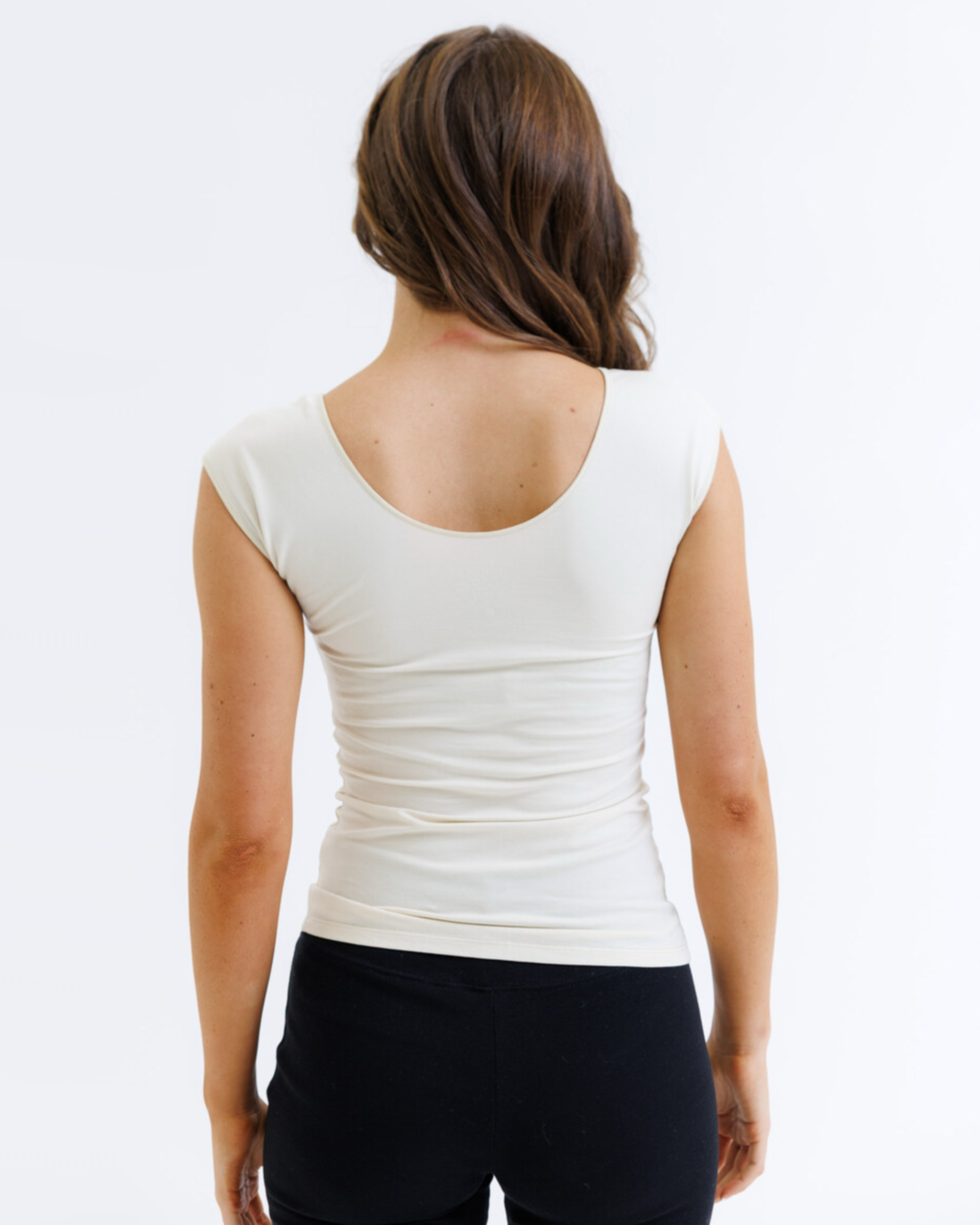 Downeast Wonder Tee in soft cotton, featuring a classic crew neck and relaxed fit, shown in a neutral color.
