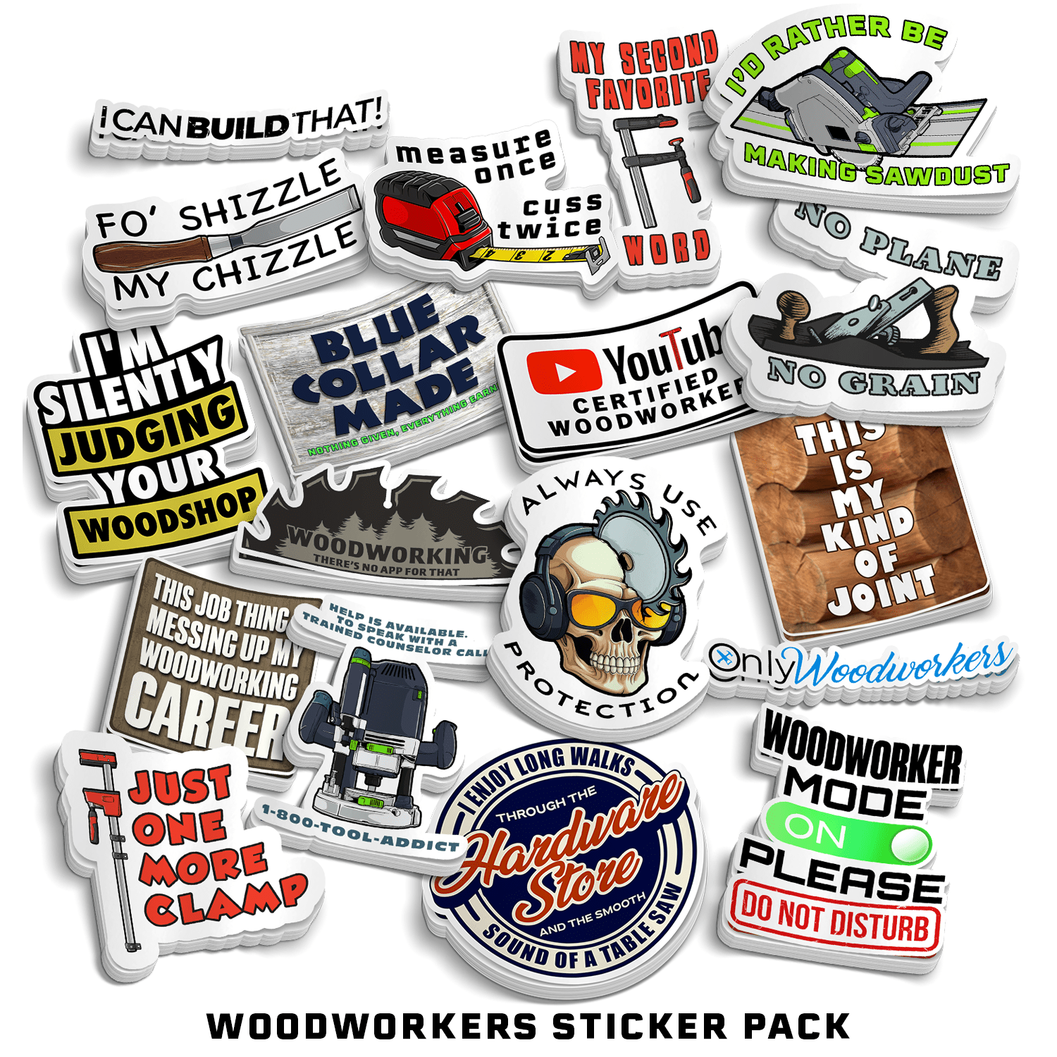 Woodworkers Sticker Pack - OVERLANDERS Outfitter