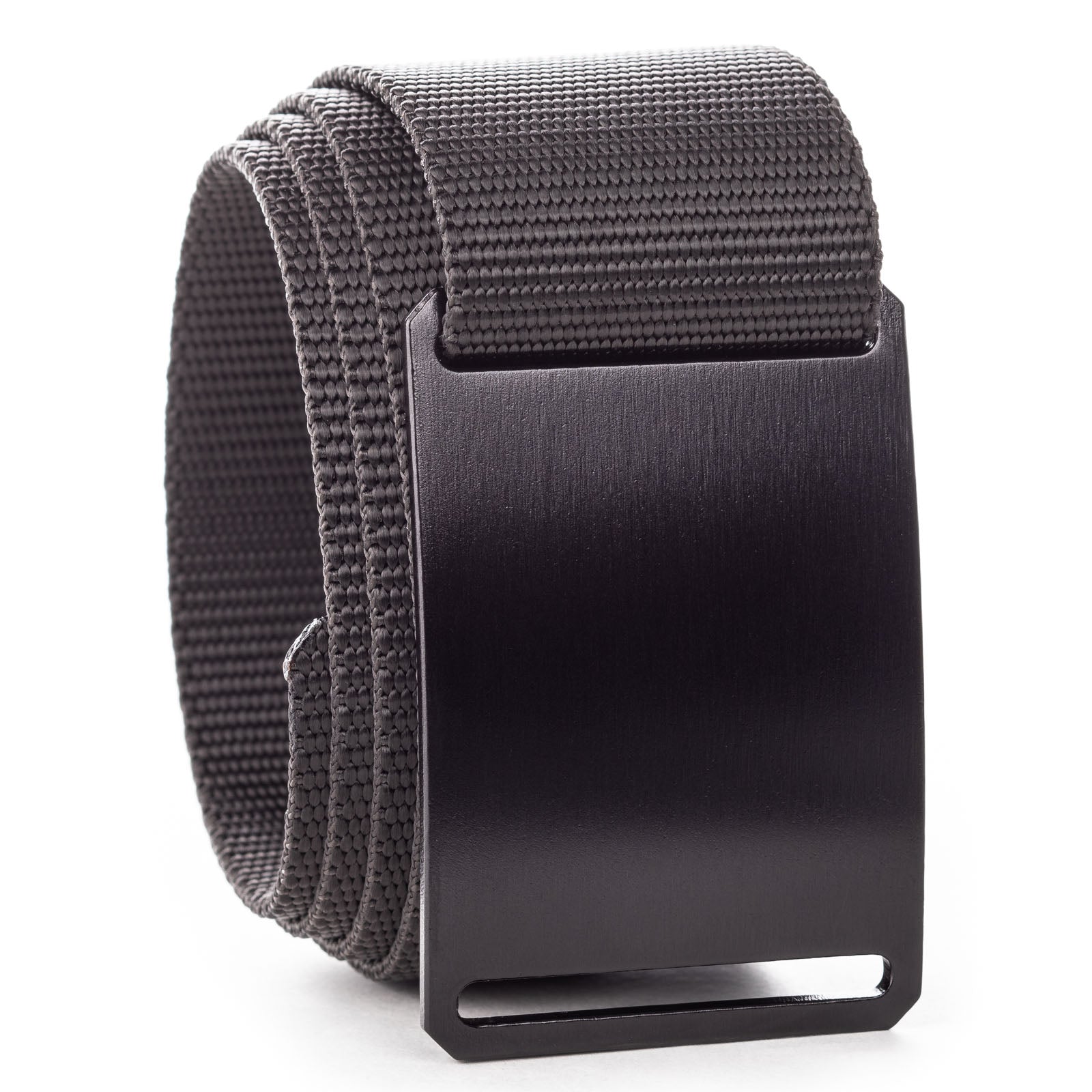 GRIP6 Tactical Ninja Belt, 1.75-inch wide, black nylon belt with durable buckle, designed for outdoor and tactical use.