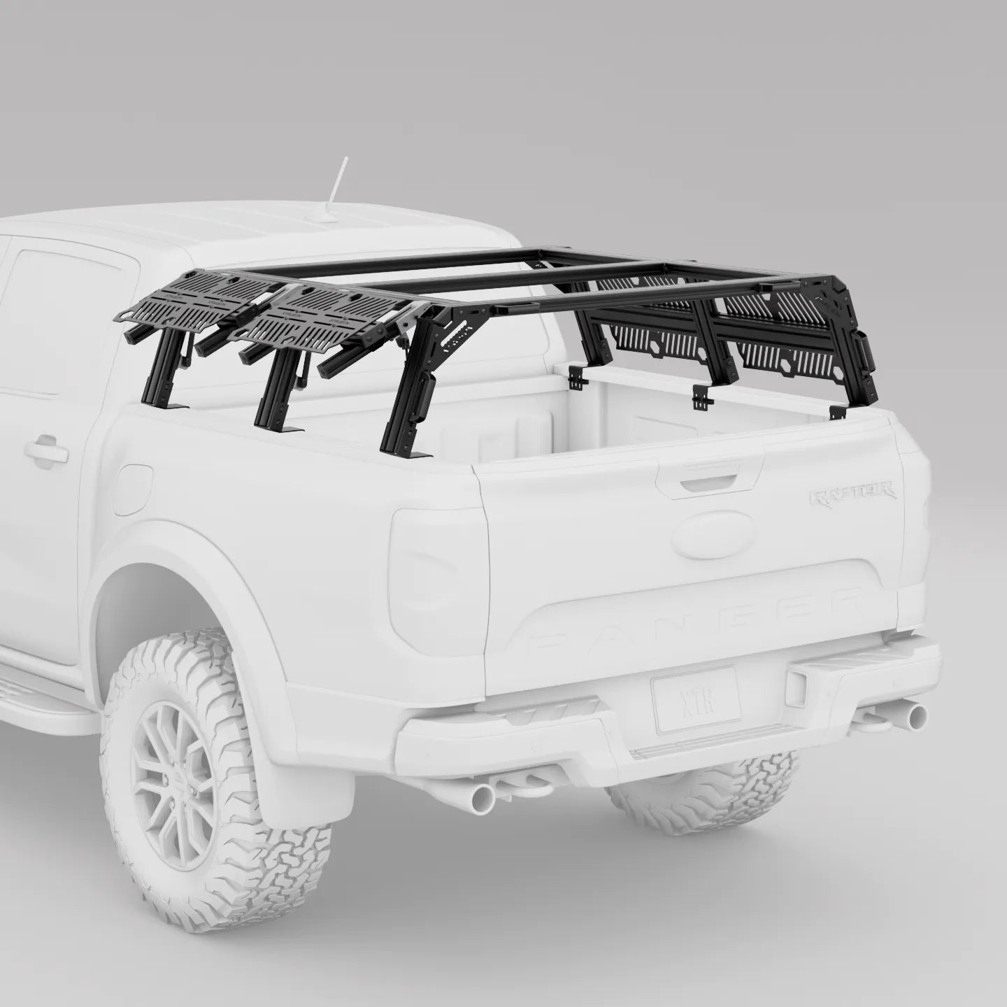 Ford Ranger Pickup Truck Pre-configured XTR3 Bed Rack + MOLLE Packages - OVERLANDERS Outfitter