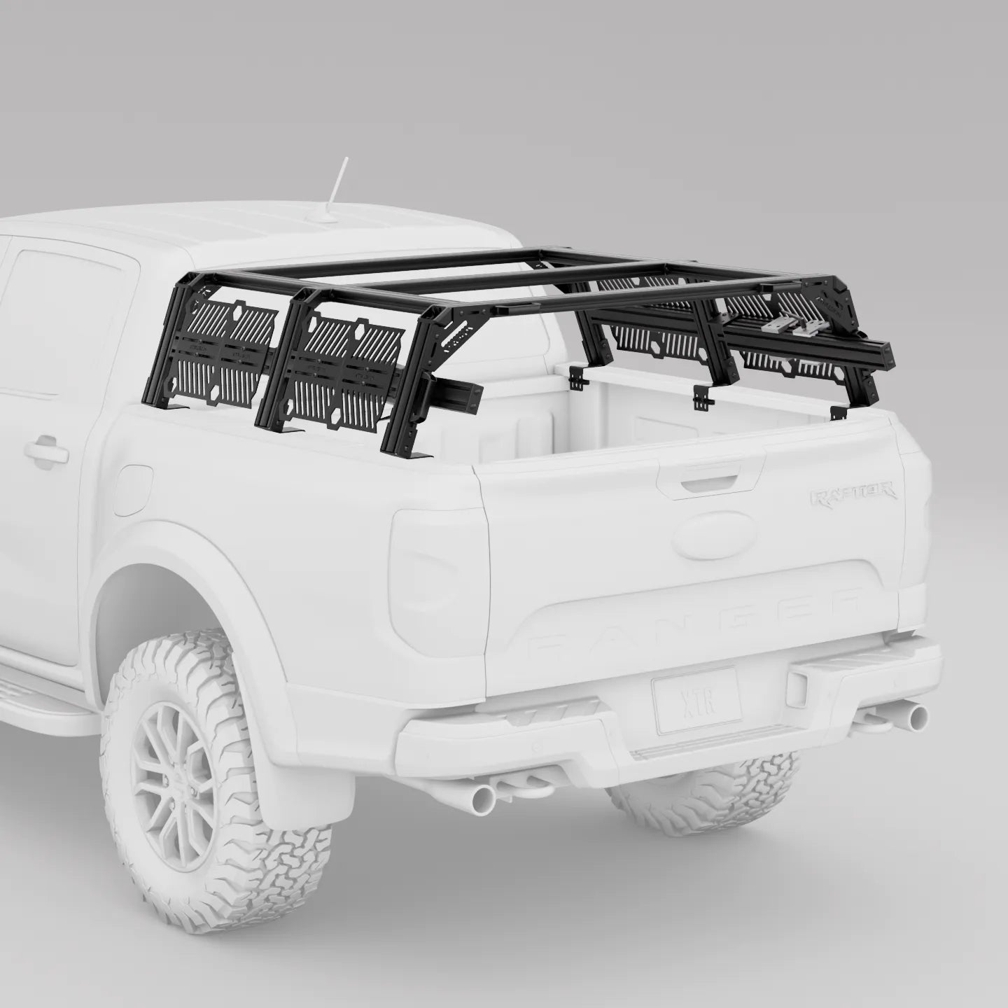 Ford Ranger Pickup Truck Pre-configured XTR3 Bed Rack + MOLLE Packages - OVERLANDERS Outfitter