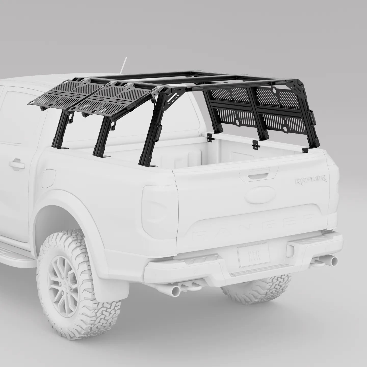 Ford Ranger Pickup Truck Pre-configured XTR3 Bed Rack + MOLLE Packages - OVERLANDERS Outfitter