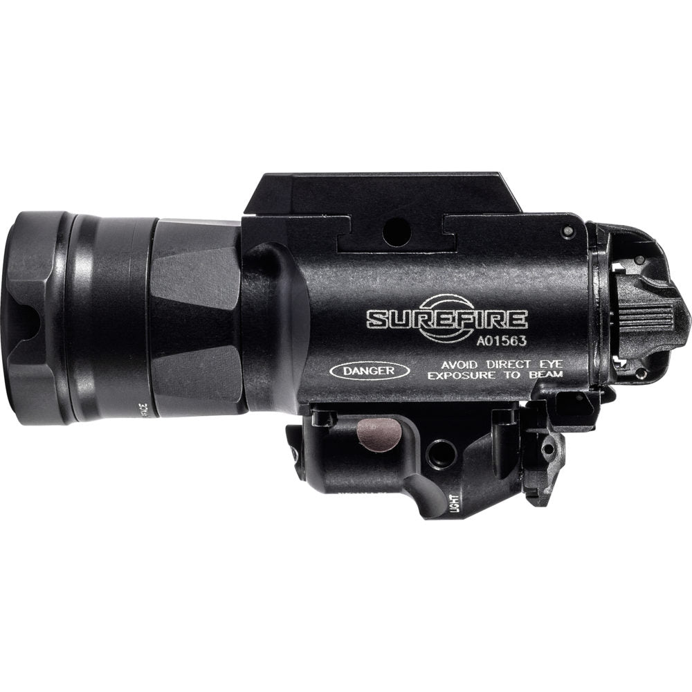 HCC Tactical X400UH MASTERFIRE illumination device with high lumen output, showcasing side profile and tactical design.