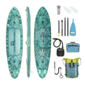 iROCKER US XL ULTRA™ 3.0 paddle board on water, showcasing the durable reef design and spacious deck for stand-up paddling.