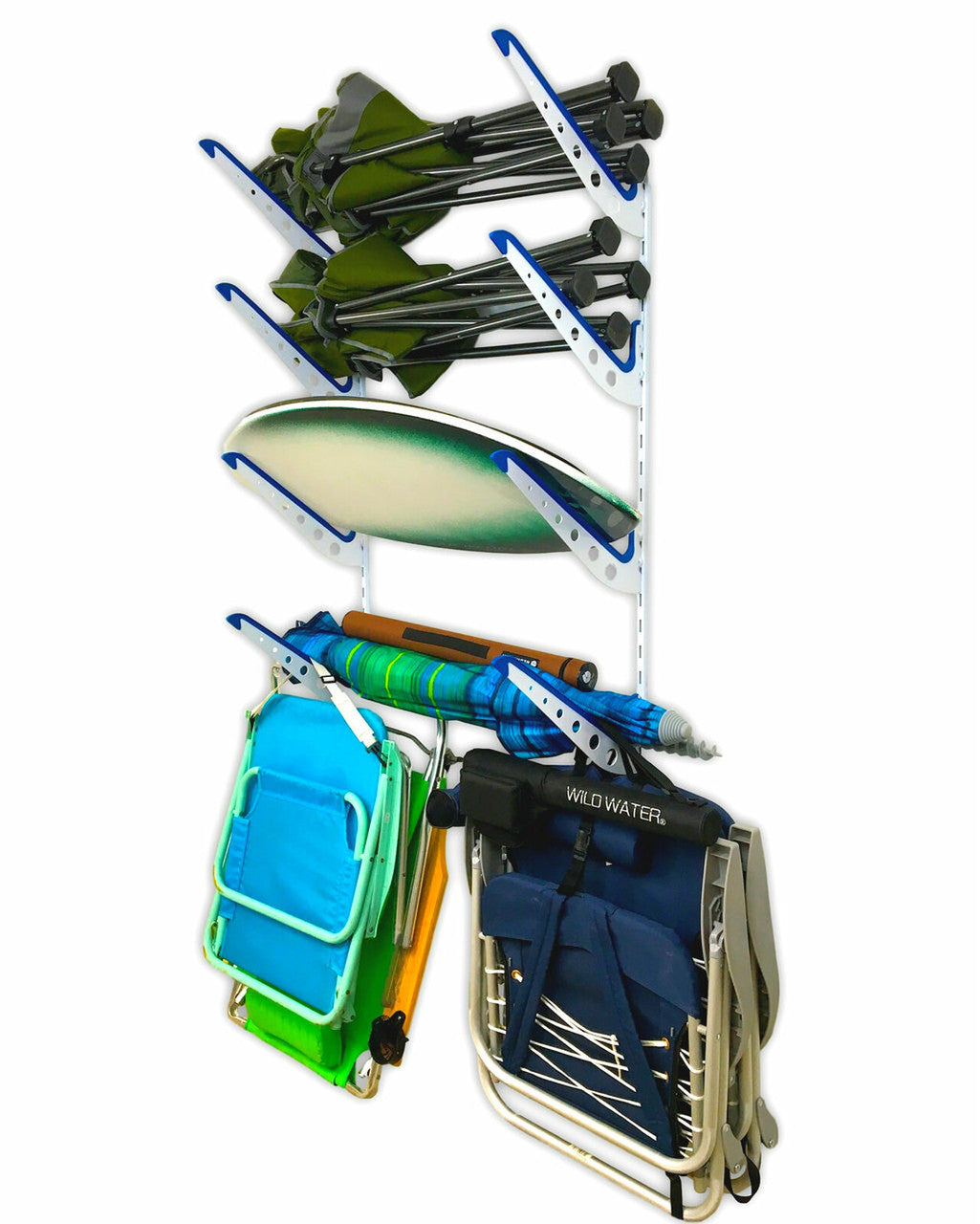 XSR Adjustable Wall Rack | Multi-Use | 4 Levels | White - OVERLANDERS Outfitter