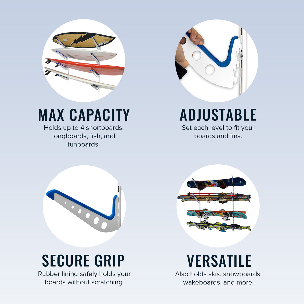 Outerbanks Surfboard Storage | Adjustable  XSR | 4 Level - OVERLANDERS Outfitter