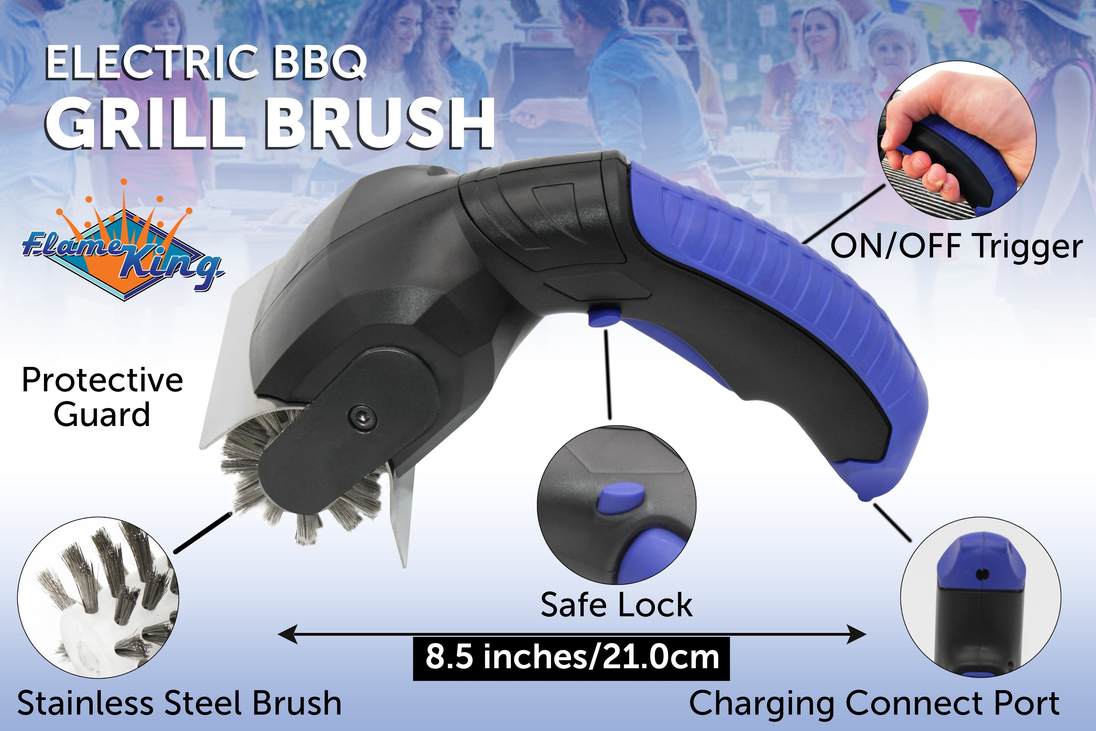 Flame King Electric BBQ Grill Cleaning Brush - We The Collective