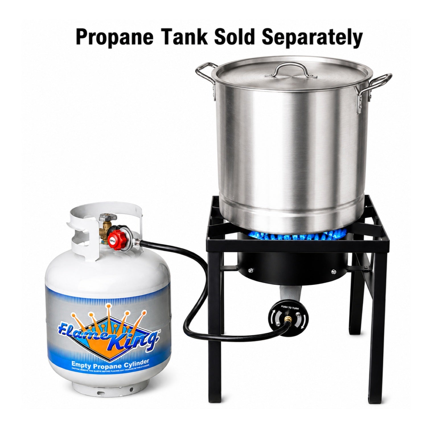 Flame King Heavy Duty 200,000 BTU Propane Gas Single Burner Cooker - OVERLANDERS Outfitter