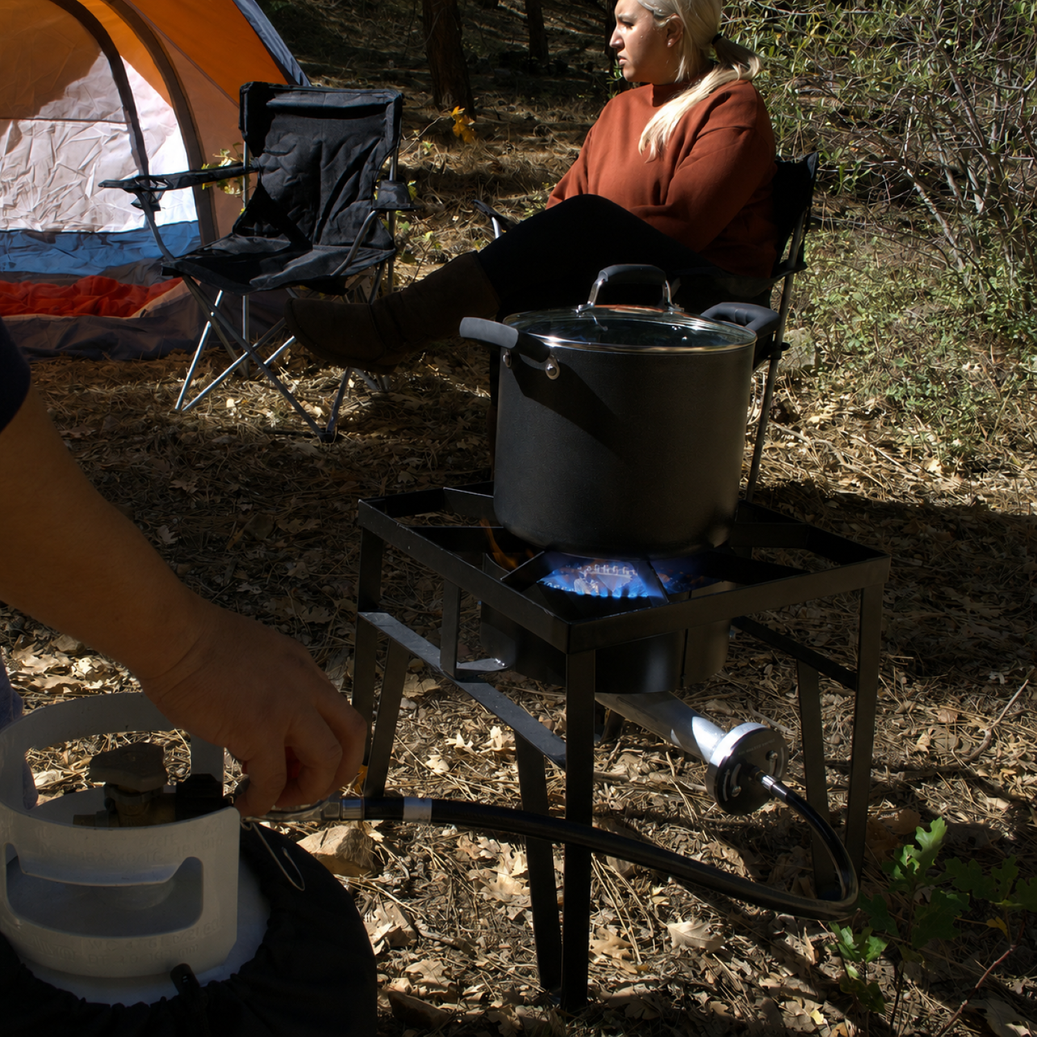 Flame King Heavy Duty 200,000 BTU Propane Gas Single Burner Cooker - OVERLANDERS Outfitter