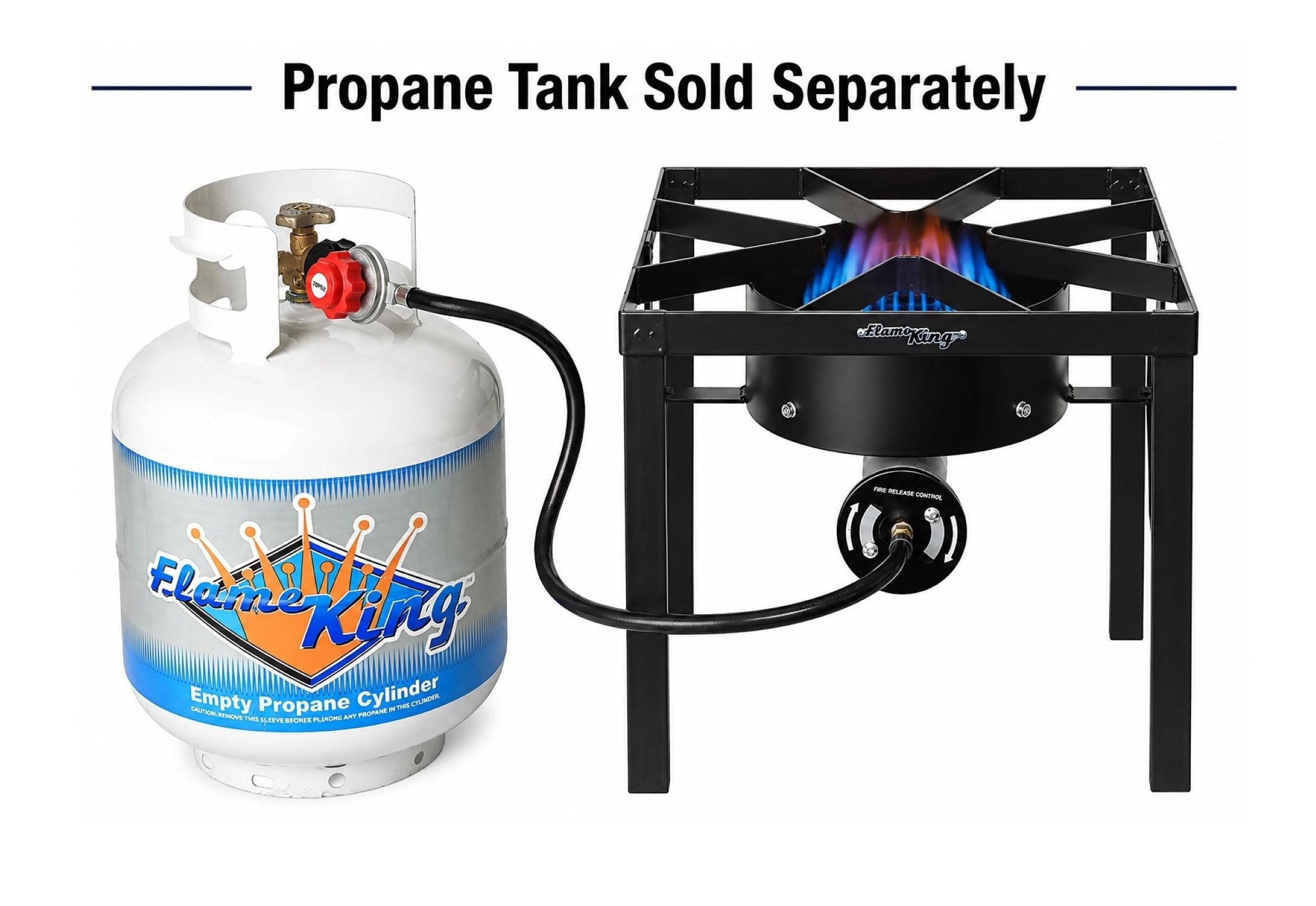 Flame King Heavy Duty 200,000 BTU Propane Gas Single Burner Cooker - OVERLANDERS Outfitter