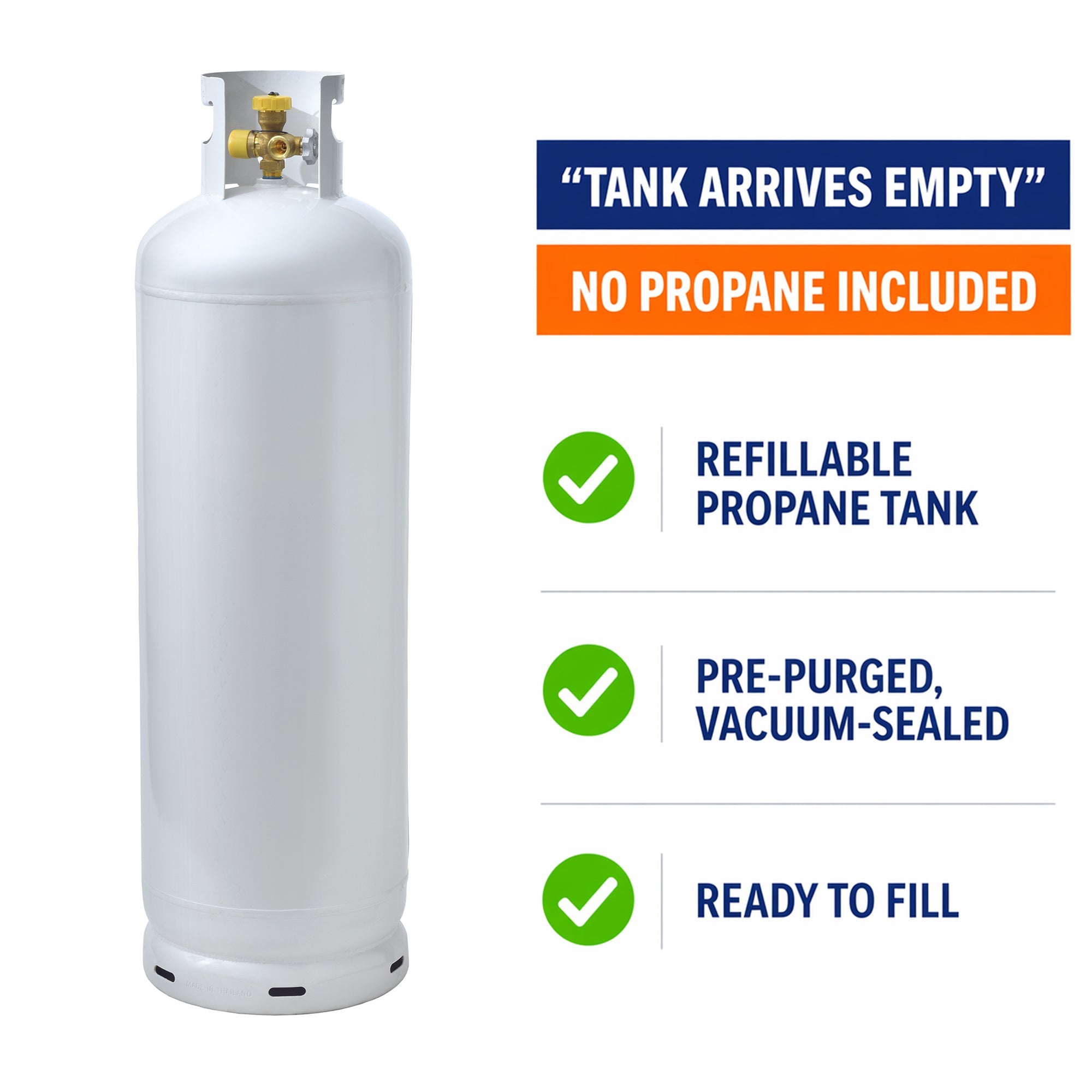 Flame King 100LB Multi-Valve Propane Tank High Capacity Filler