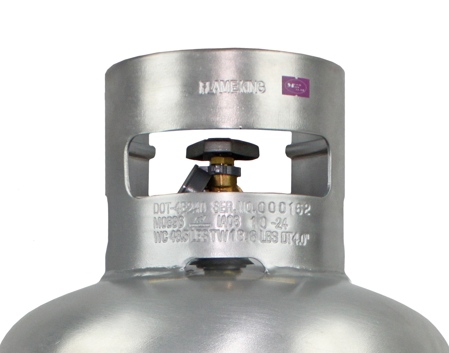 Flame King Lightweight 20lb Aluminum Propane Tank LP Cylinder with OPD & Gauge - We The Collective