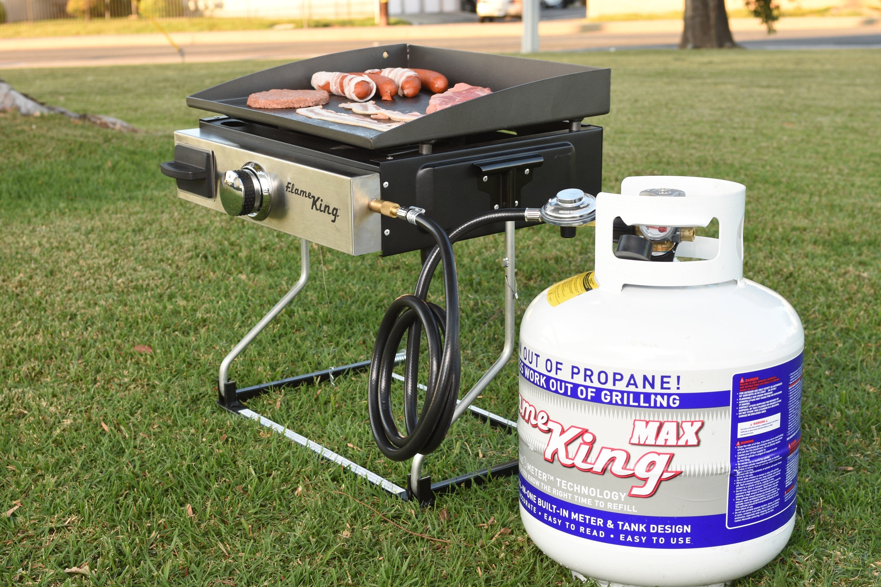 Flame King 20lb Propane Tank LP Cylinder with OPD & Gauge - We The Collective