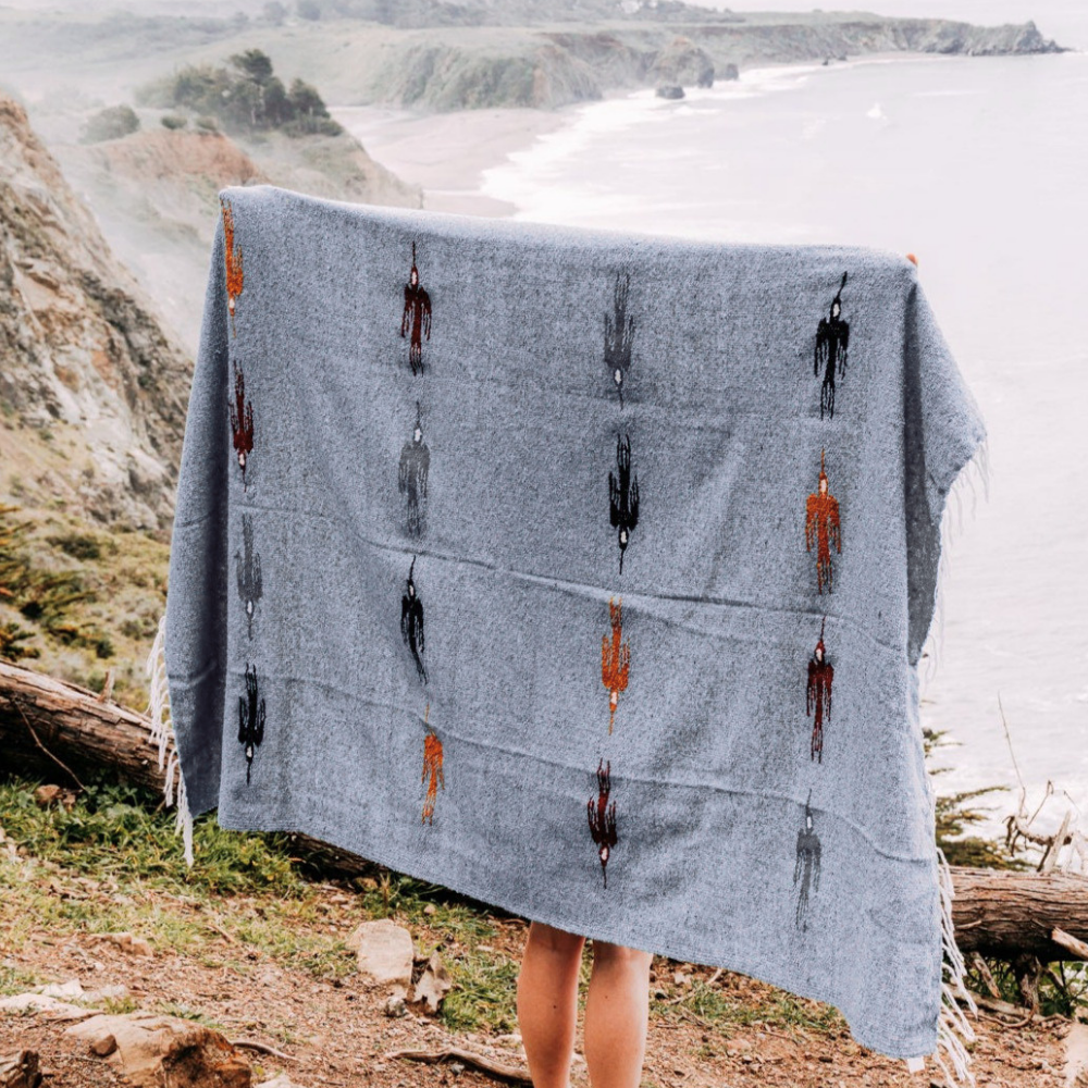 Heather Grey Baja Thunderbird Blanket - OVERLANDERS Outfitter