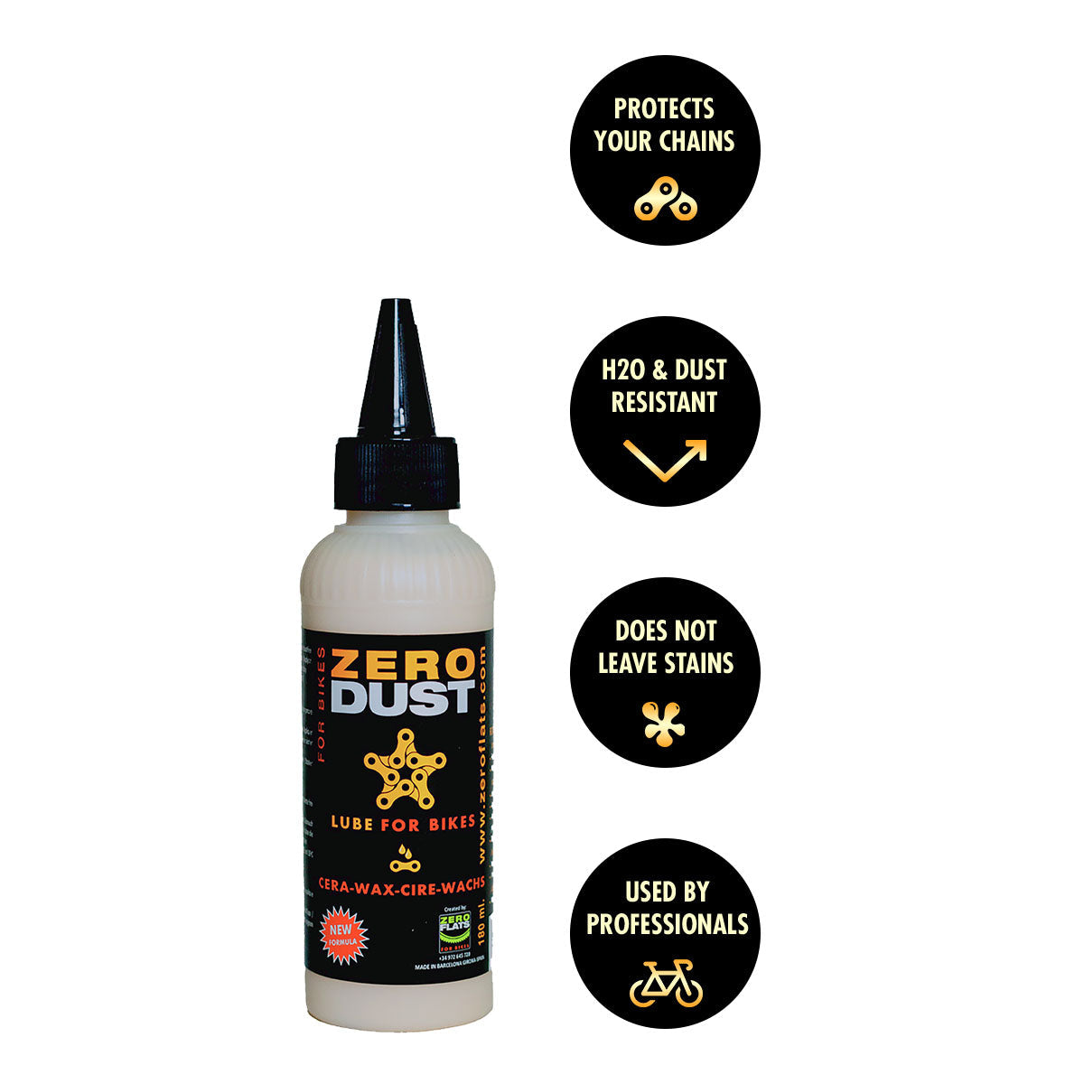 ZeroDust Chain Lube (180 ml - dosage for workshop or competition) - OVERLANDERS Outfitter