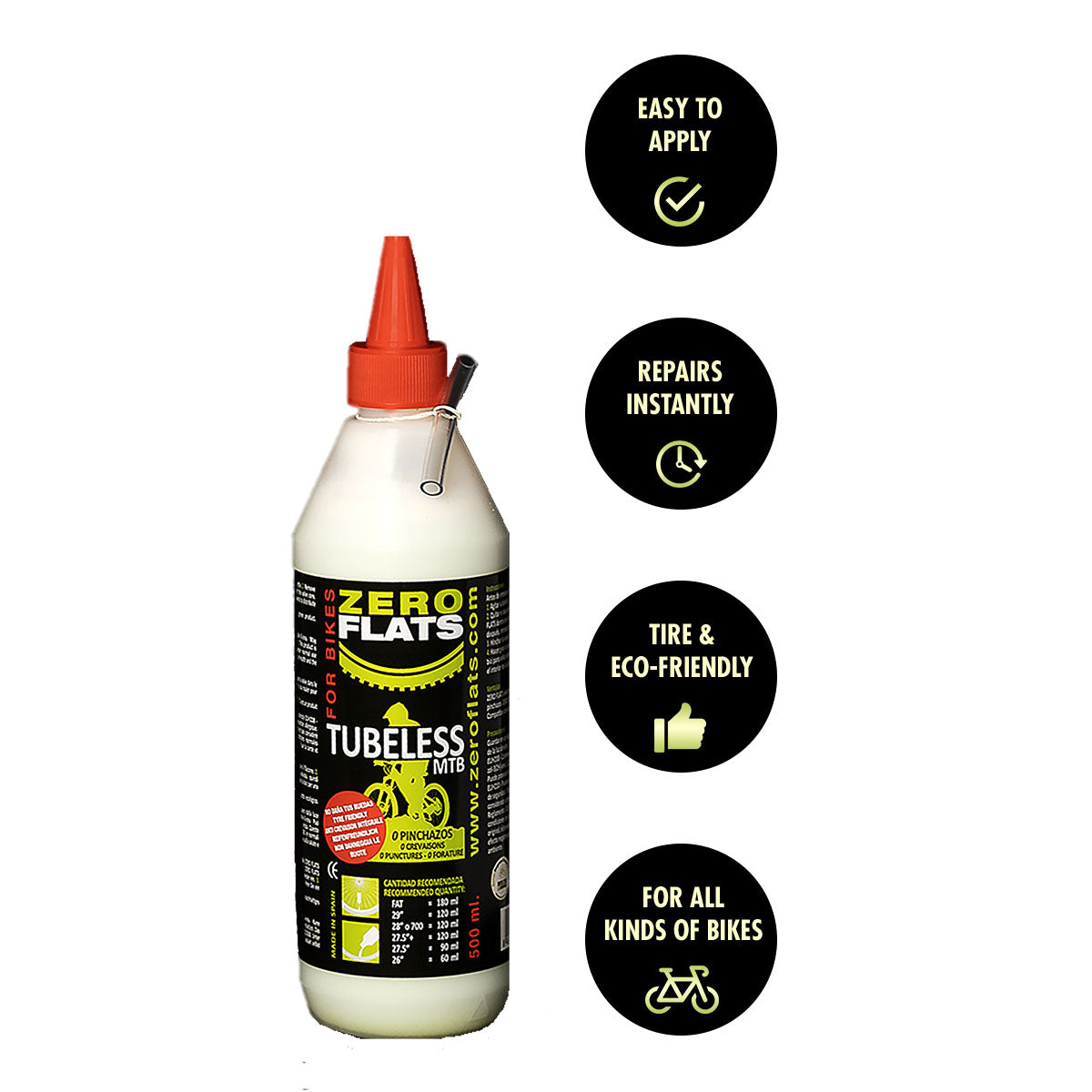 ZeroFlats Anti-puncture Sealant (500 ml) - OVERLANDERS Outfitter