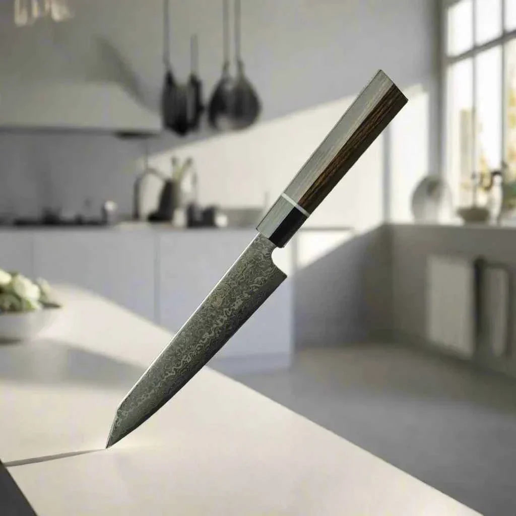 ZUIUN Japan | Handmade Petty Knife Damascus Steel 150mm - OVERLANDERS Outfitter