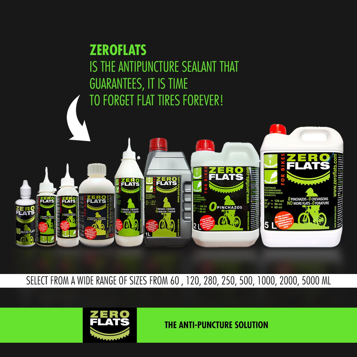 ZeroFlats Anti-puncture Sealant (500 ml) - OVERLANDERS Outfitter