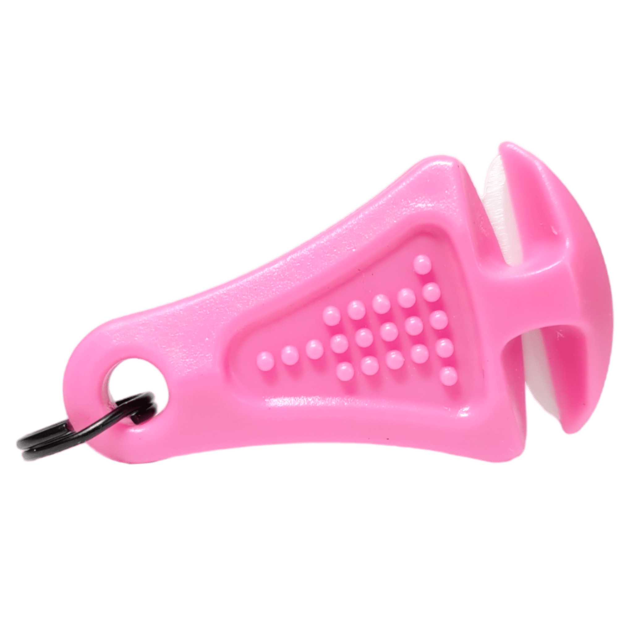 Line Cutterz Ceramic Blade Zipper Pull featuring a sleek, durable ceramic blade for easy zipper opening and closing.