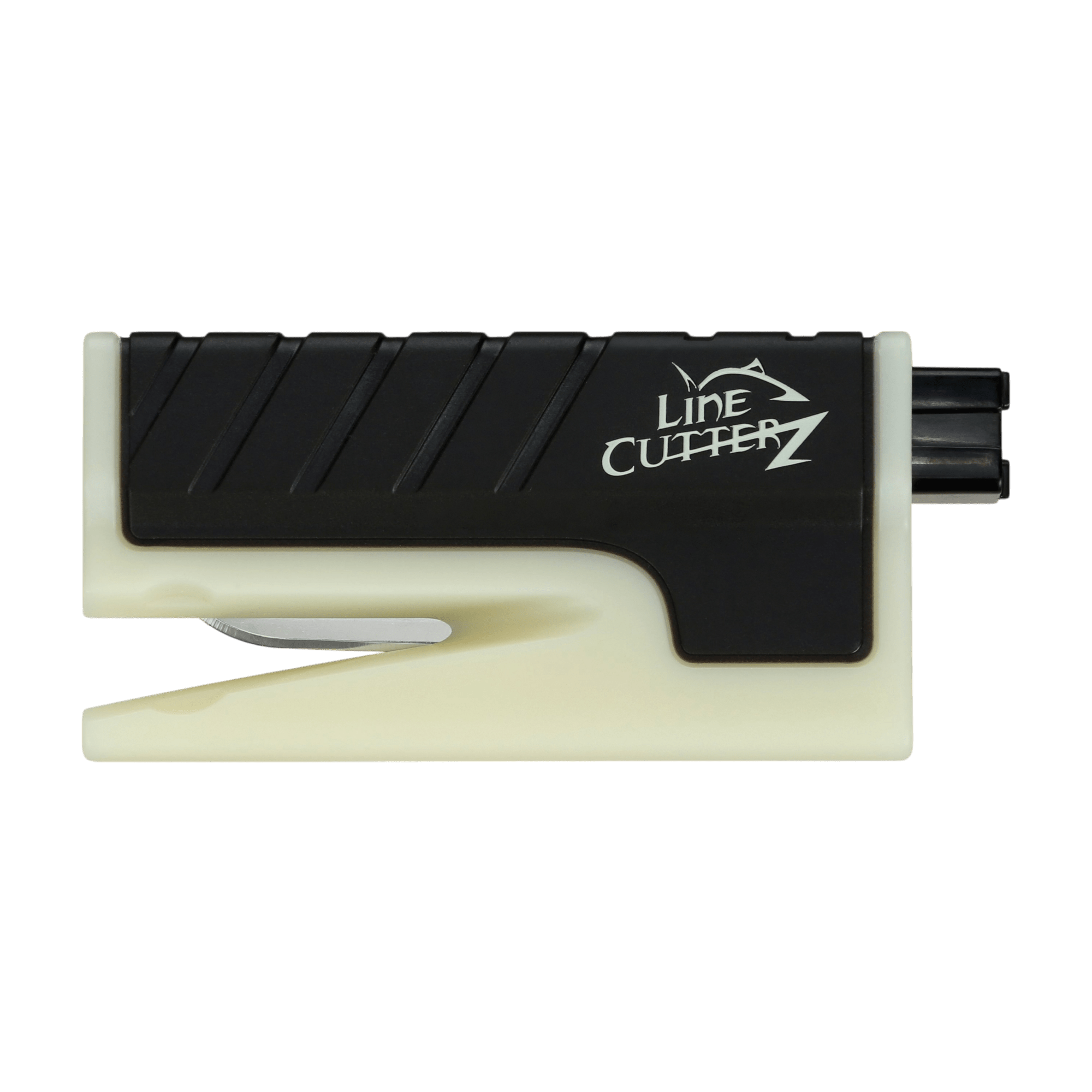 Line Cutterz VET vehicle escape tool with cutting blades and safety features, designed for quick vehicle window and seatbelt cutting.