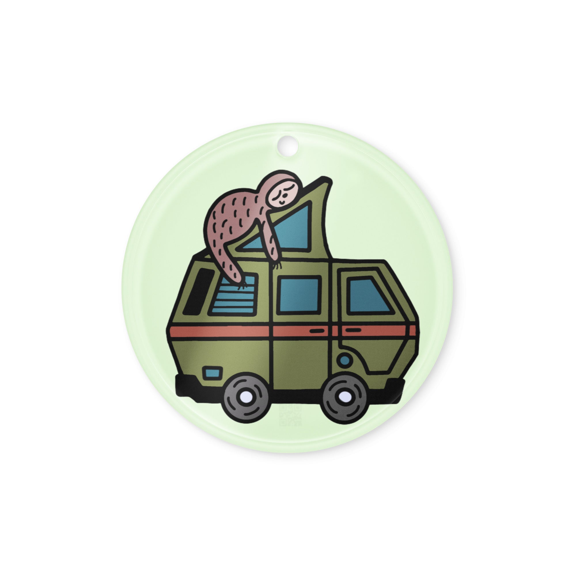Stewie Sloth Acrylic Tree Ornament - OVERLANDERS Outfitter