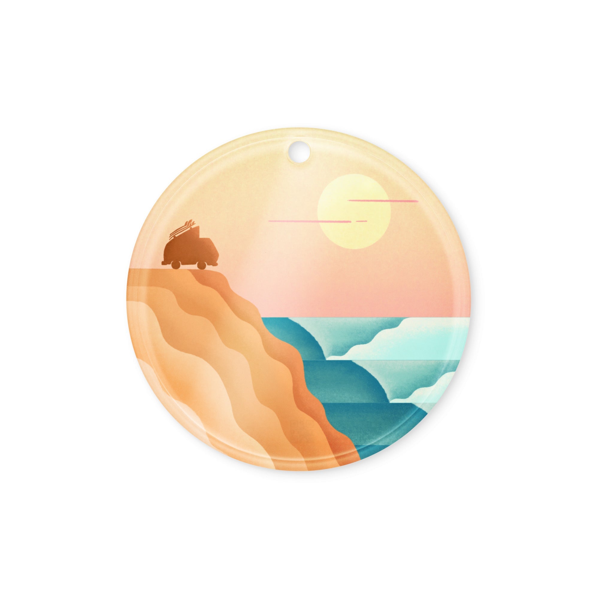 Baja Surf Acrylic Ornament - OVERLANDERS Outfitter