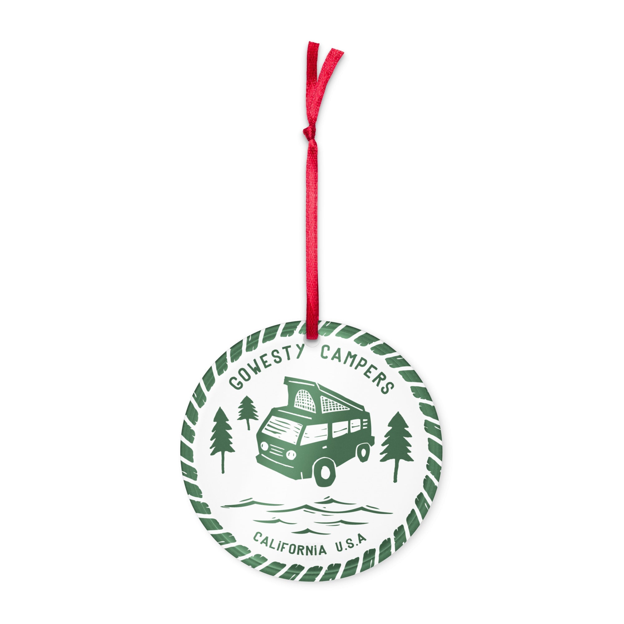 Woodcut Westy Life Acrylic Ornament - OVERLANDERS Outfitter