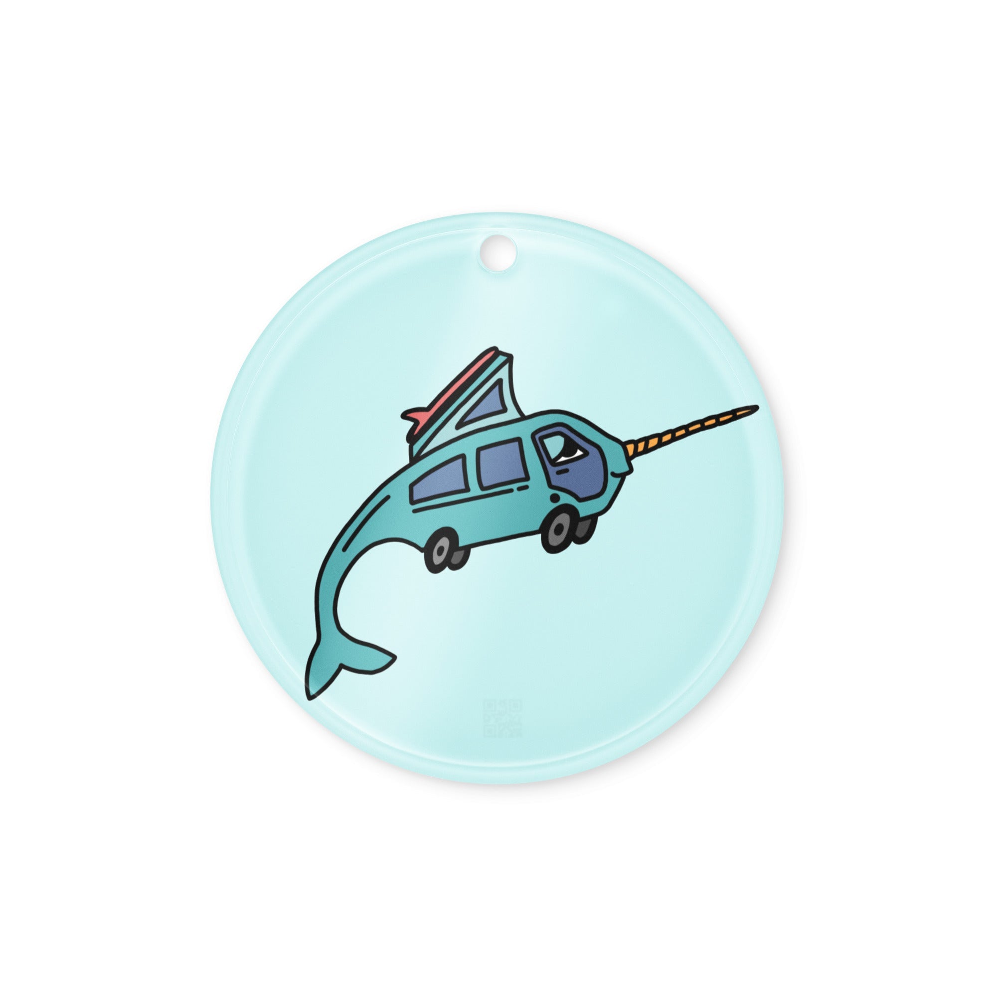 Narwhal Ned Acrylic Ornament - OVERLANDERS Outfitter