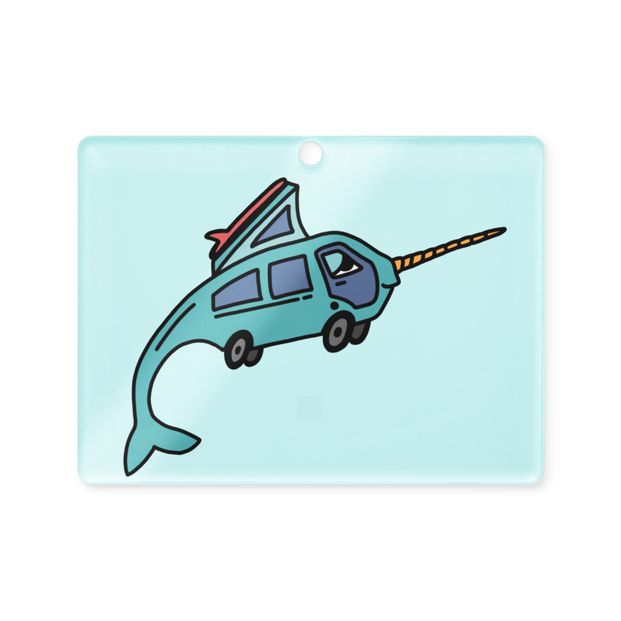 Narwhal Ned Acrylic Ornament - OVERLANDERS Outfitter