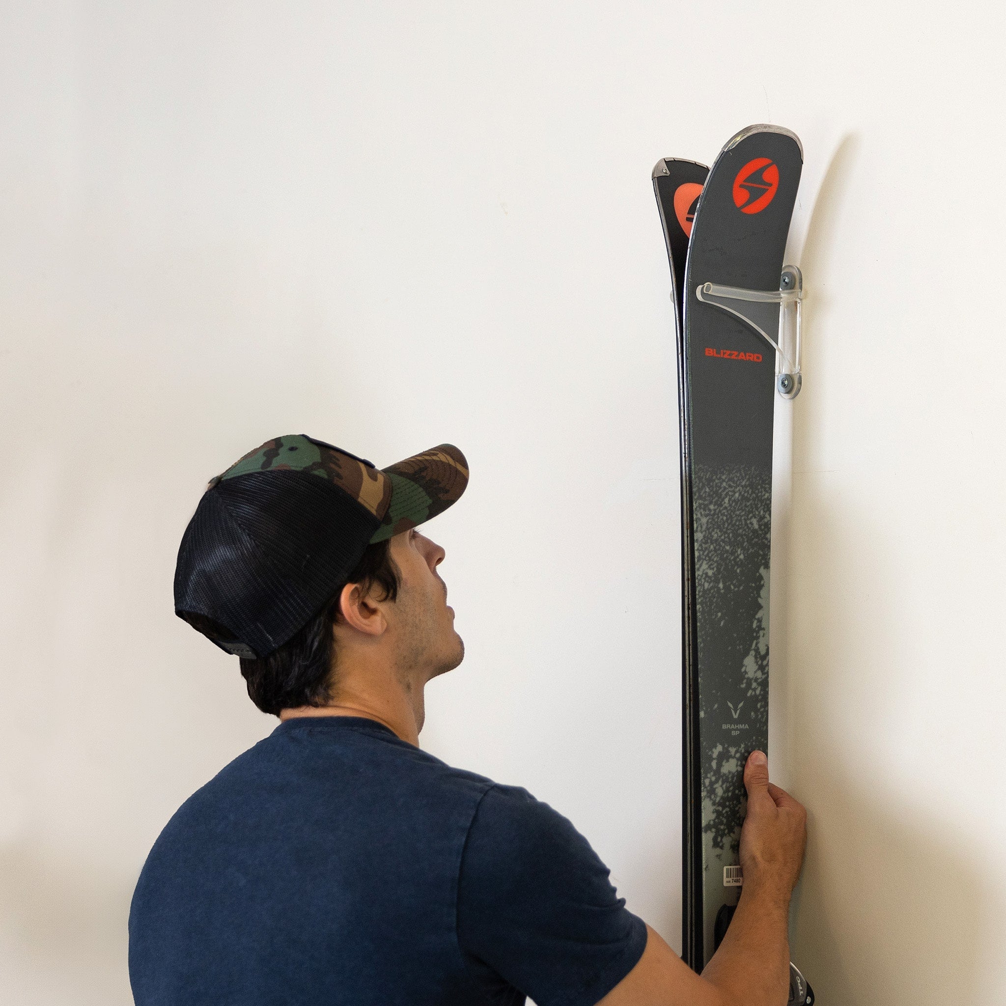 Summit Clear Acrylic Ski Wall Rack | 2 Pack - OVERLANDERS Outfitter