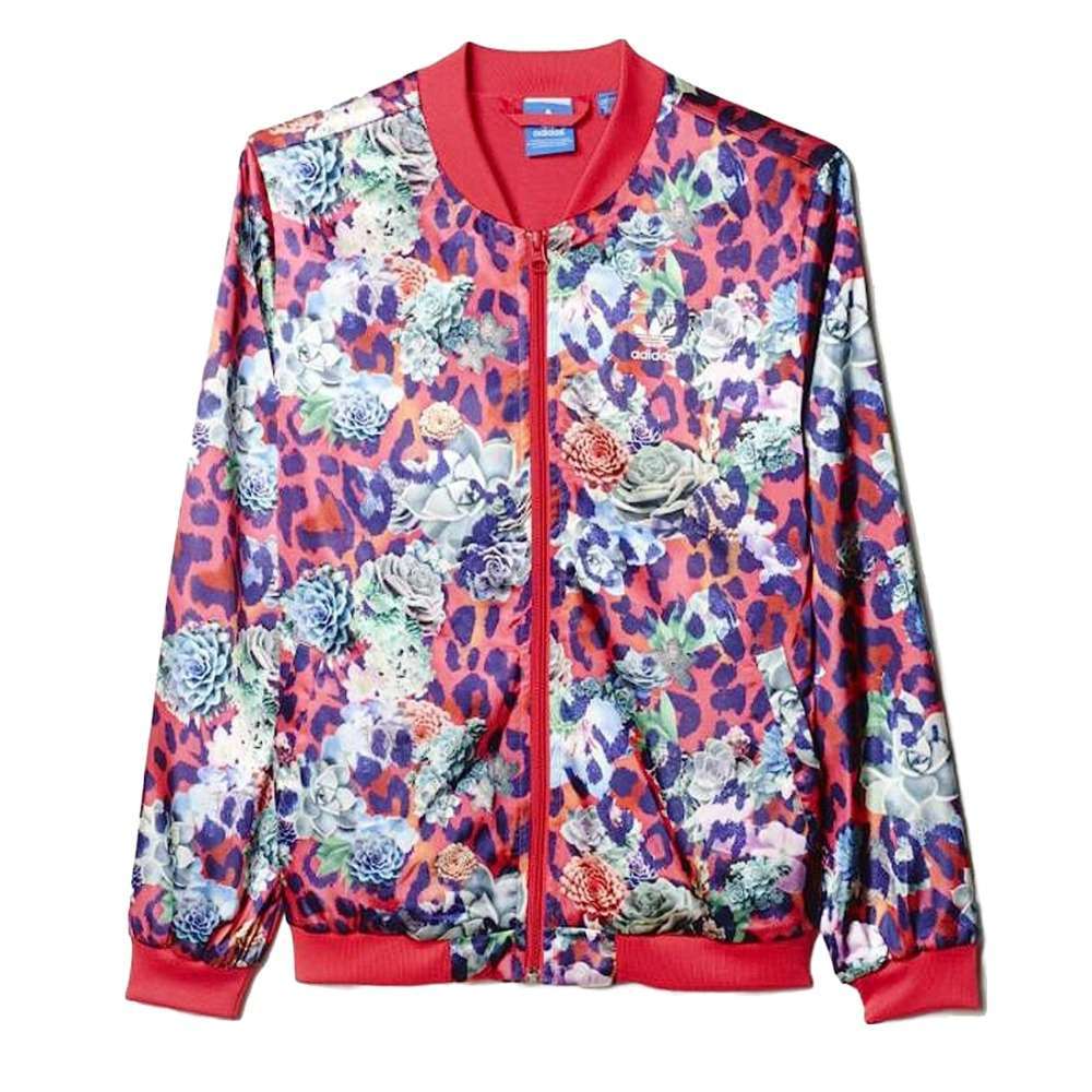 adidas Girls Originals S Rose Satin Jacket - Multicolor/White - OVERLANDERS Outfitter
