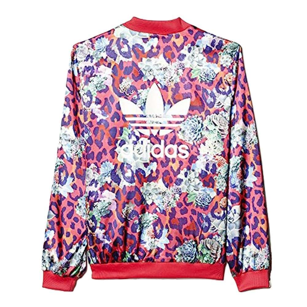 adidas Girls Originals S Rose Satin Jacket - Multicolor/White - OVERLANDERS Outfitter