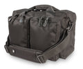 Elite Survival Systems Deluxe Overnight Bag, durable black luggage with handles and zipper closure, ideal for travel and short trips.