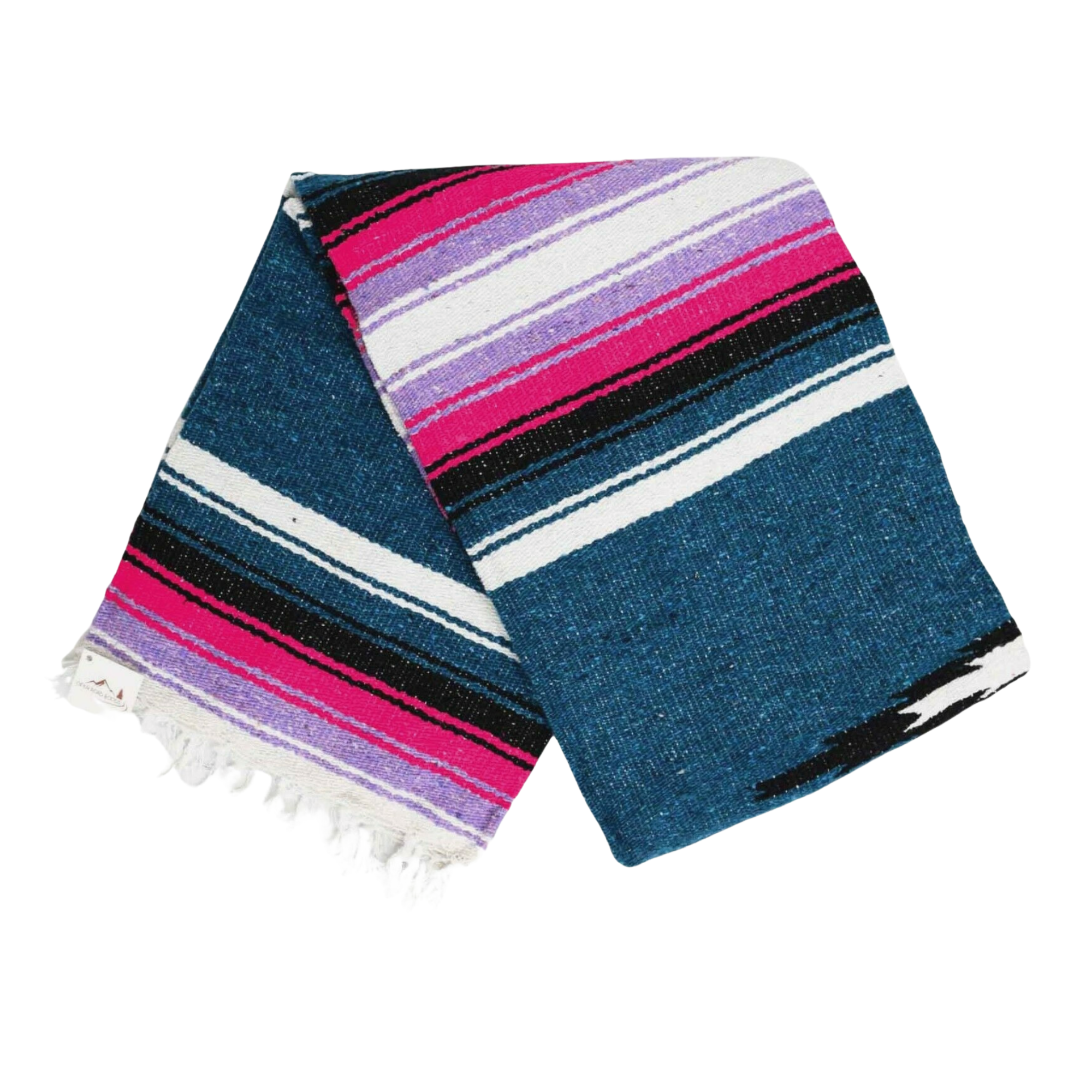 Aegean Blue & Pink Baja Diamond Blanket - OVERLANDERS Outfitter