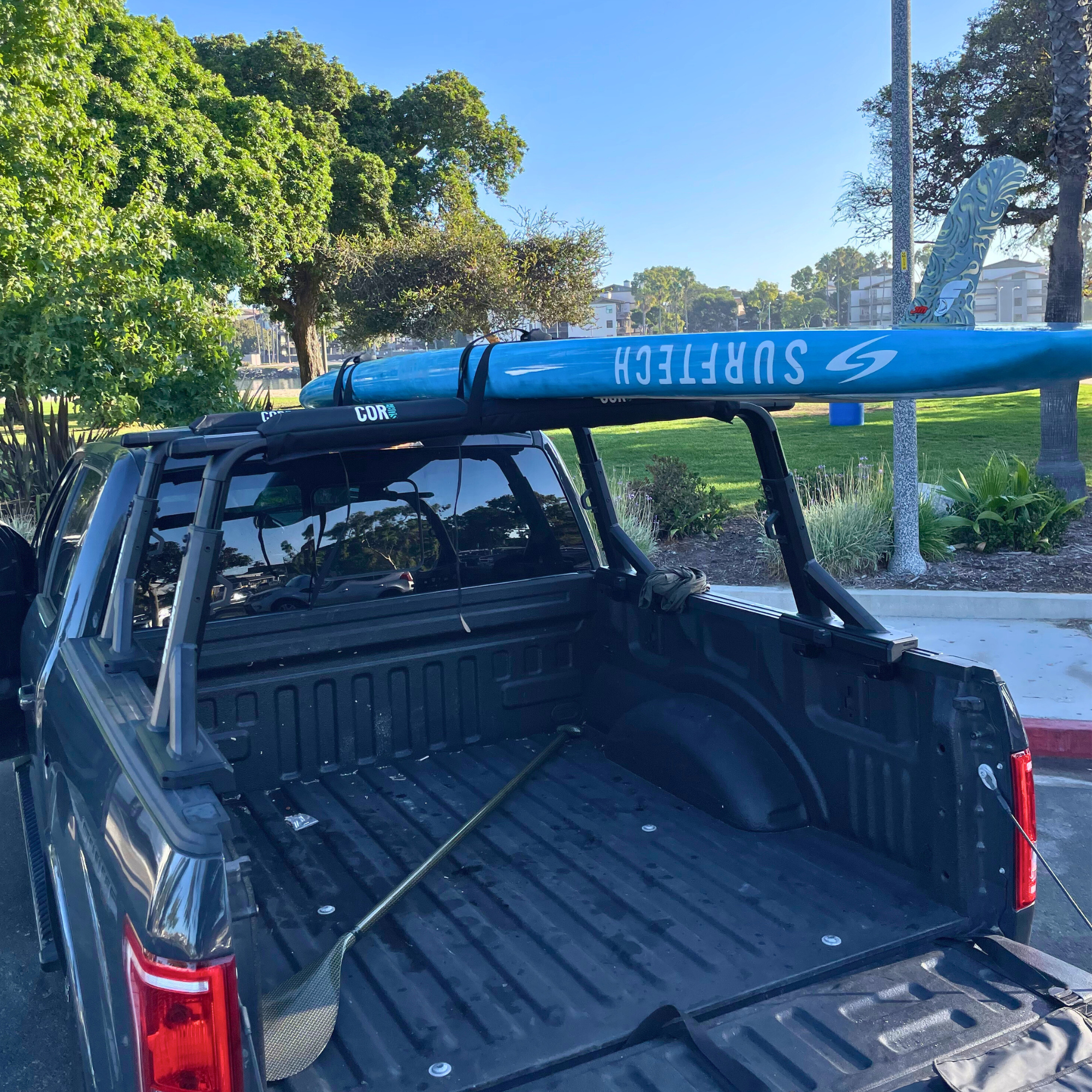 Aero Roof Rack Pad with 10' Scratch-Resistant Tie Downs(Wide Aero Bars) - OVERLANDERS Outfitter