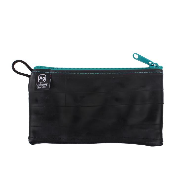 Turquoise Alchemy Goods mid-size zipper pouch with liner, designed for bags and panniers, by ZEITBIKE.