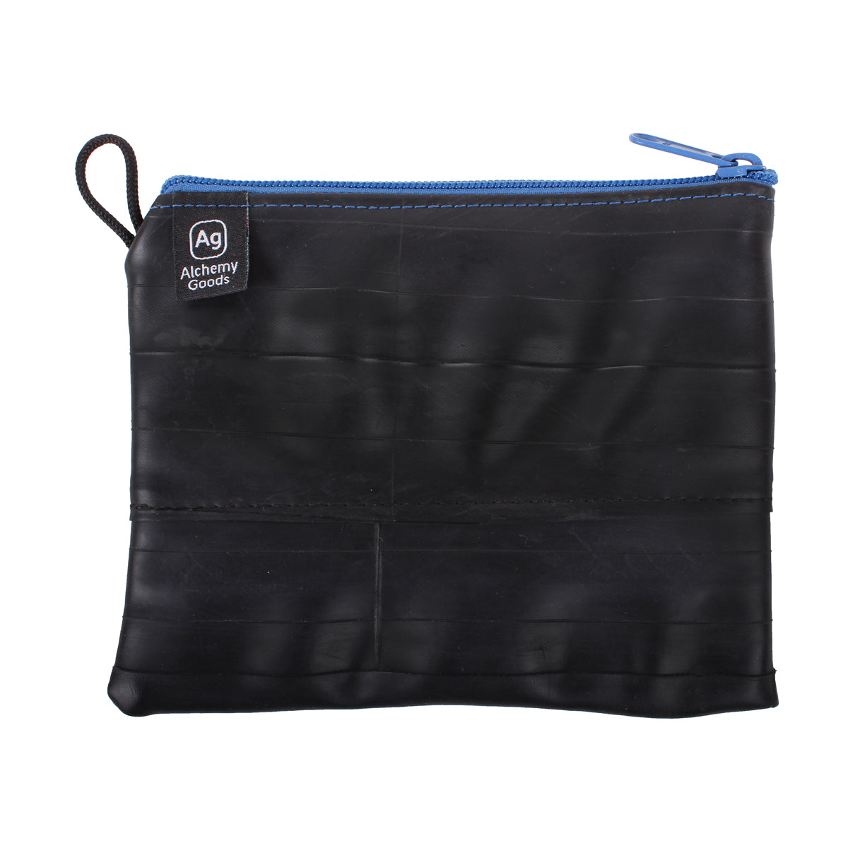 ZEITBIKE Alchemy Goods large zipper pouch with liner in electric blue, made for Bags & Panniers storage and organization.