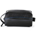 ZEITBIKE Alchemy Goods Elliott large travel kit in coal, a durable bag with leather accents for travel and organization.