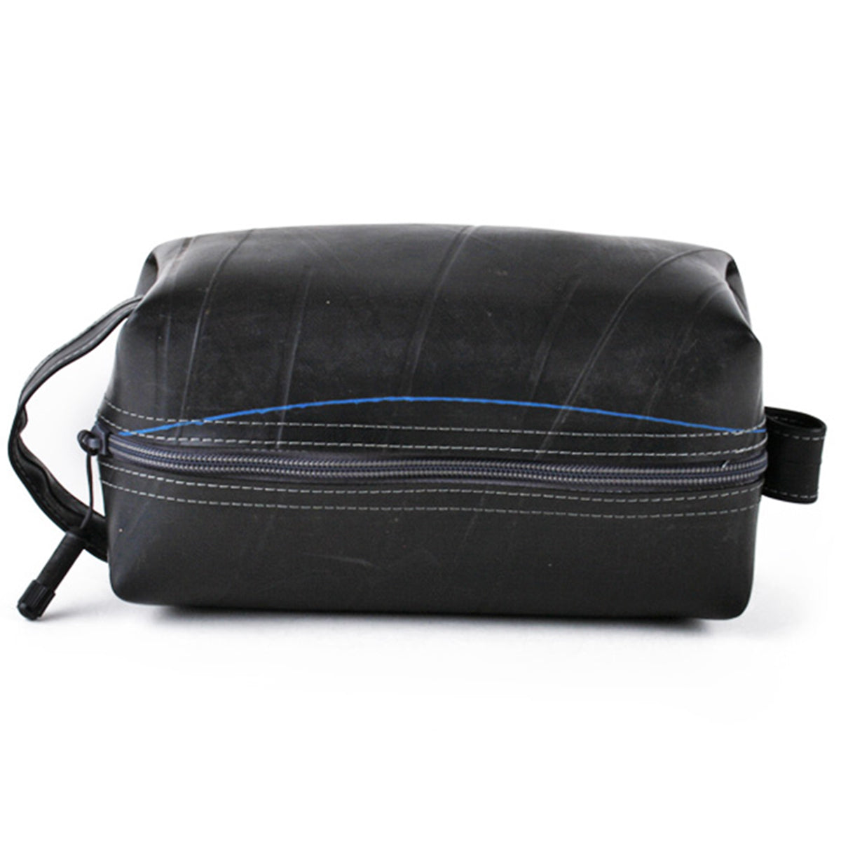 ZEITBIKE Alchemy Goods Elliott large travel kit in coal, a durable bag with leather accents for travel and organization.