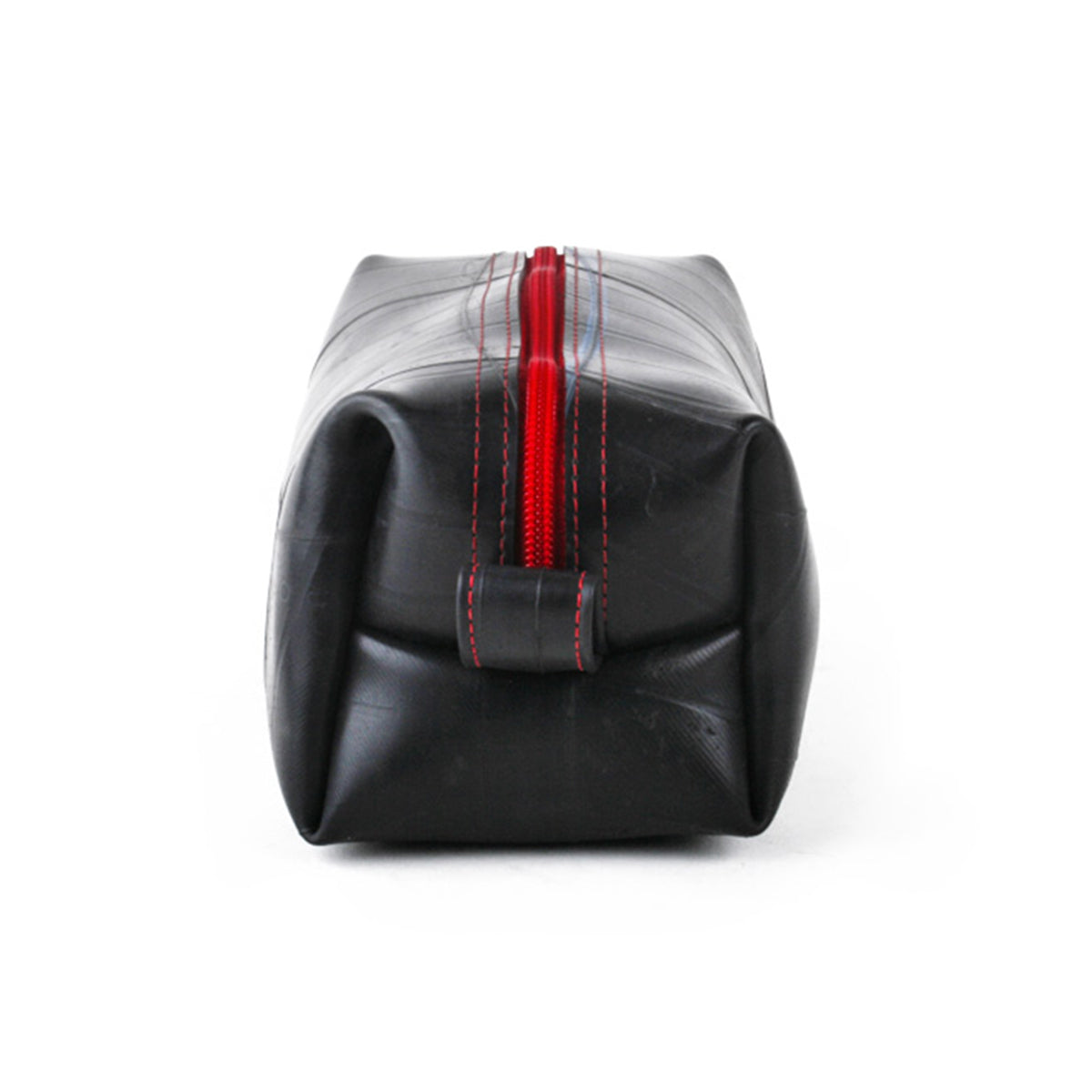 Red Alchemy Goods Elliott Large Travel Kit by ZEITBIKE, a spacious bag with multiple compartments for travel essentials.