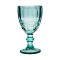 Alice Glass Water Goblet by Tea + Linen, clear glass with elegant stem and bowl for serving water or beverages.
