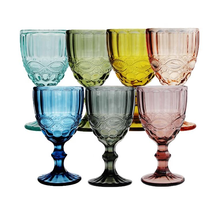 Alice Glass Water Goblet by Tea + Linen, clear glass with elegant design, ideal for serving water in a sophisticated setting.
