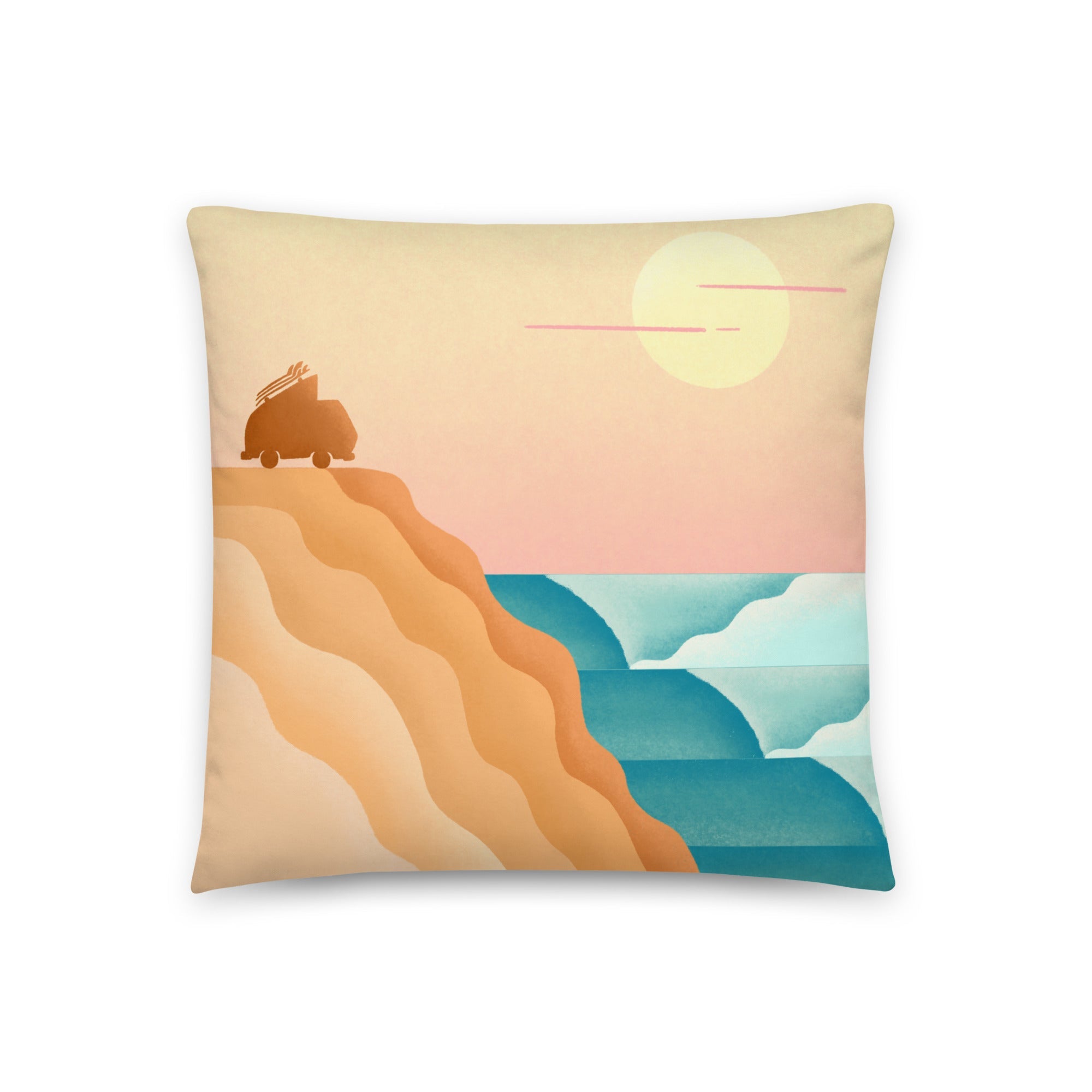 Baja Surf Throw Pillow - OVERLANDERS Outfitter